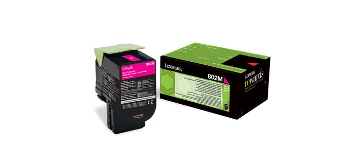 Lexmark 802M toner cartridge 1 pc(s) Original Magenta