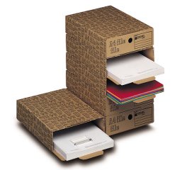 Scatola archivio A4 File - 26 x 8 x 35 cm - avana - Esselte Dox