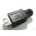 MCL Changeur de genre USB USB Type-A Male mini din 6 (PS2) Noir