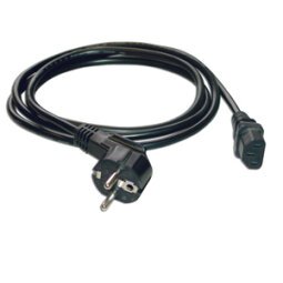 MCL Power Cable Black 5.0m Noir 5 m