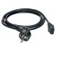 MCL Power Cable Black 5.0m Noir 5 m