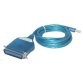 MCL Convertisseur USB vers port parallele câble parallèle Bleu 1,80 m