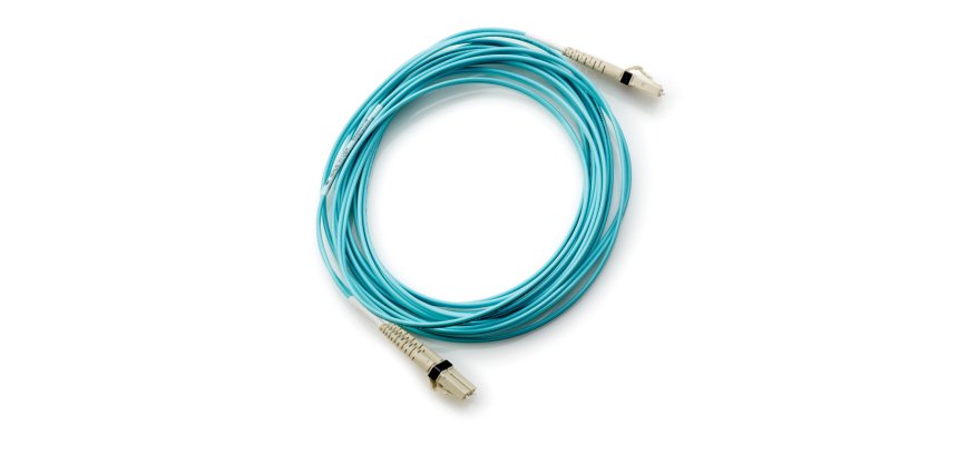 HPE LC to LC Multi-mode OM3 2-Fiber 1.0m 1-Pack Fiber Optic Cable