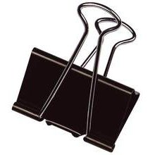 Pince q-connect double clip largeur 51mm coloris noir     boite carton 10 unites