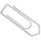 Trombone q-connect galvanisé 32mm boîte carton 100 unités
