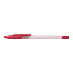 Stylo-bille pilot bp-s écriture moyenne 0.5mm encre douce pointe indéformable rechargeable corps translucide rouge