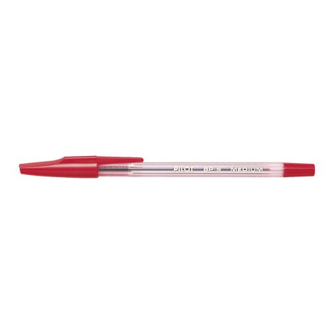Stylo à bille rechargeable pointe moyenne encre Rouge corps plastique cristal avec capuchon BP-SM
