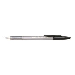 Stylo-bille pilot bp-s écriture moyenne 0.5mm encre douce pointe indéformable rechargeable corps translucide noir