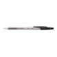 Stylo à bille rechargeable pointe moyenne encre Noire corps plastique cristal avec capuchon BP-SM