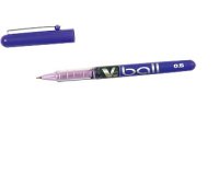 Roller pilot v-ball 5 pointe metal 0,3mm encre liquide     coloris violet