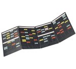 Kit de 4 volets MINI-PLANNER à 4 colonnes de 17 fiches T indice 1,5 avec 1000 fiches