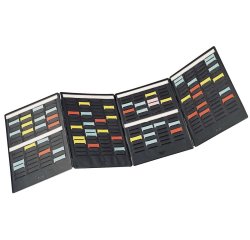 Set mini planning, (l)240 x (H)310 mm, en PVC, noir
