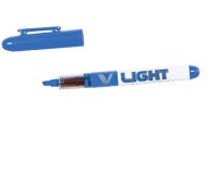 Surligneur pilot v light tracé 1/3mm encre liquide pigmentée fluide niveau d' encre visible coloris bleu