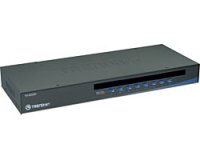 Trendnet TK-803R 8-Port USB/PS/2 Rack Mount KVM Switch commutateur écran, clavier et souris Grille de montage