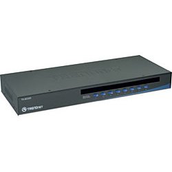 Trendnet TK-803R 8-Port USB/PS/2 Rack Mount KVM Switch commutateur écran, clavier et souris Grille de montage