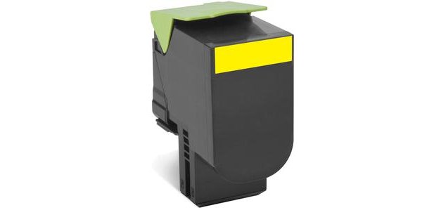 Lexmark 80C2XYE Cartouche de toner 1 pièce(s) Original Jaune