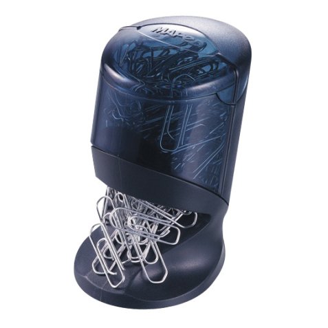 Maped 537500 paperclip dispenser Black, Blue Plastic