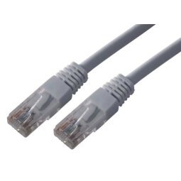 MCL 3m Cat5e U/UTP câble de réseau Gris U/UTP (UTP)