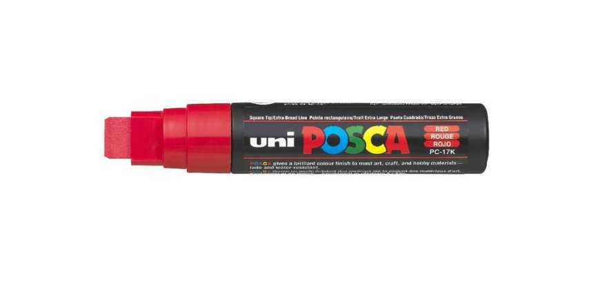 Marqueur à pigment PC-17K, rouge