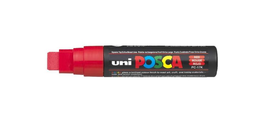 Marqueur à pigment PC-17K, rouge