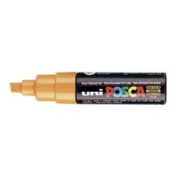 Marqueur pointe large biseautée, à base d'eau, encre à pigmentation Jaune Paille