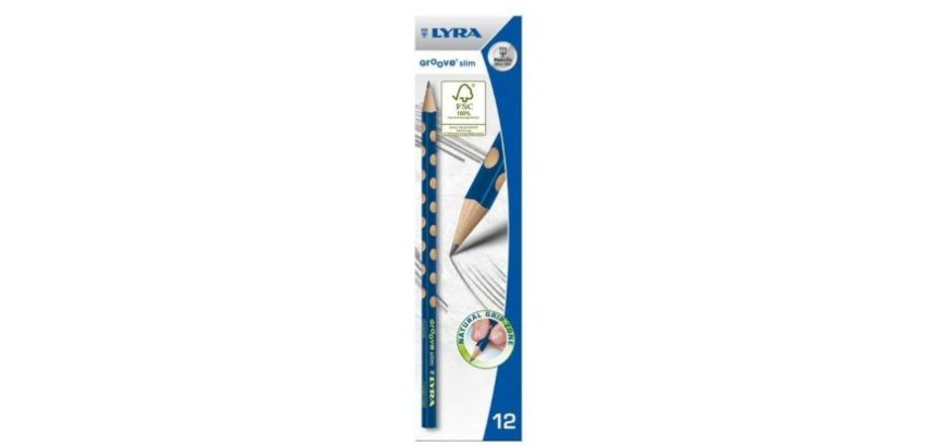 Crayon graphite groove slim hb lyra forme triangulaire    gauchers et droitiers         diametre 7mm