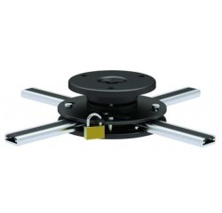 Sopar Perseus supporto per proiettore Soffitto Nero, Argento