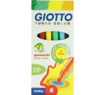 Giotto Turbo Maxi Black, Blue, Grey, Red, Yellow 6 pc(s)