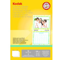 Kodak Calendario para impresora de tinta. incluye 13 hojas, sofware y nudillo