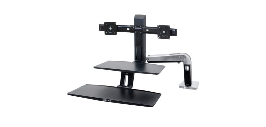 Ergotron WorkFit -A 61 cm (24") Bureau Noir