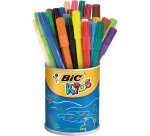 Feutre bic kids visa coloriage encre lavable capuchon ventilé pointe bloquée ultra-résistante pot 36 unités