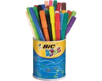 Feutre bic kids visa coloriage encre lavable capuchon ventilé pointe bloquée ultra-résistante pot 36 unités