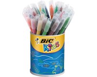 Feutre bic kids coloriage encre ultra-lavable capuchon ventilé pointe bloquée pot 36 unités