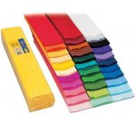 Paquet de 10 feuilles Crépon M40 2x0,50m Rouge