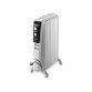 Radiateur bain d'huile Dragon 4 mobile 2000W 3 allures chauffe L44 x H65 x P16 cm Gris clair