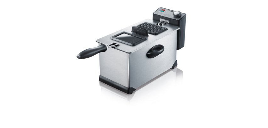 Friteuse électrique FR 3431, acier inoxydable/noir