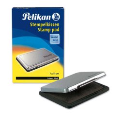 Cuscinetto per timbri - 7 x 11 cm - nero - Pelikan