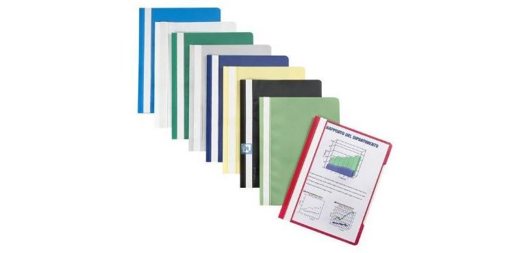 Favorit 100500008 cartellina con fermafoglio Polipropilene (PP) Blu