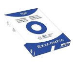 Fiche bristol 105 x 148 mm unie blanche non perforée  Exacompta - Boîte de 100