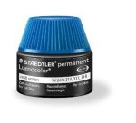 Recharge feutre permanent staedtler lumocolor 487 17    pour feutres 313/314/317/318  flacon 15ml coloris bleu