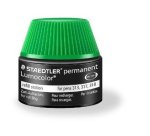 Recharge feutre permanent staedtler lumocolor 487 17    pour feutres 313/314/317/318  flacon 15ml coloris vert
