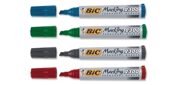 BIC Marqueur permanent 2300 Ecolutions, pointe biseautée,