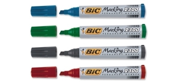 BIC Marqueur permanent 2300 Ecolutions, pointe biseautée,