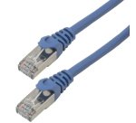 MCL 2m Cat6a S/FTP câble de réseau Bleu S/FTP (S-STP)
