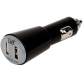 Chargeur allume-cigares double usb 2.4a - noir ACGPCAR2A