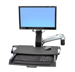 Ergotron StyleView Sit-Stand Combo Arm with Worksurface 61 cm (24") Mur