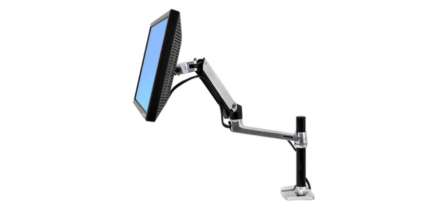 Ergotron LX Series Desk Mount LCD Arm, Tall Pole 86,4 cm (34") Bureau Noir