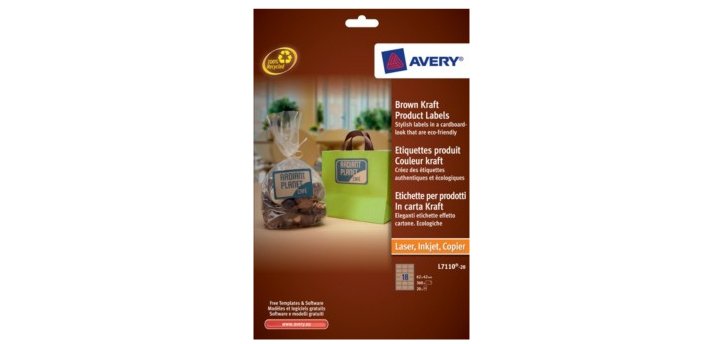 Avery Brown Kraft Product Labels