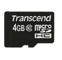 Transcend microSDXC/SDHC Class 10 4GB