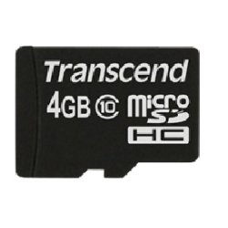 Transcend TS4GUSDC10 memoria flash 4 GB MicroSDHC NAND Classe 10